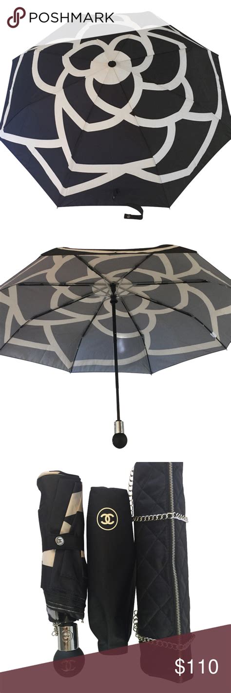 chanel camellia umbreall|chanel umbrellas.